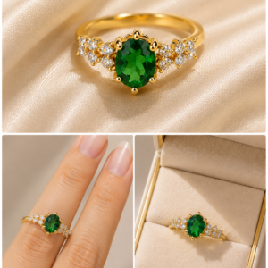 Anillo piedra verde